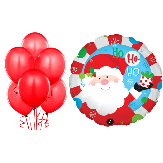 17-inches-Ho-Ho-Ho-Santa-Foil-balloons-bundle-gifts-online-delivery-amman-jordan