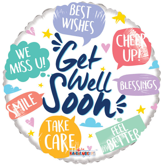 18-inches-Get-Well-Phrases-Foil-balloon-delivery-amman-jordan