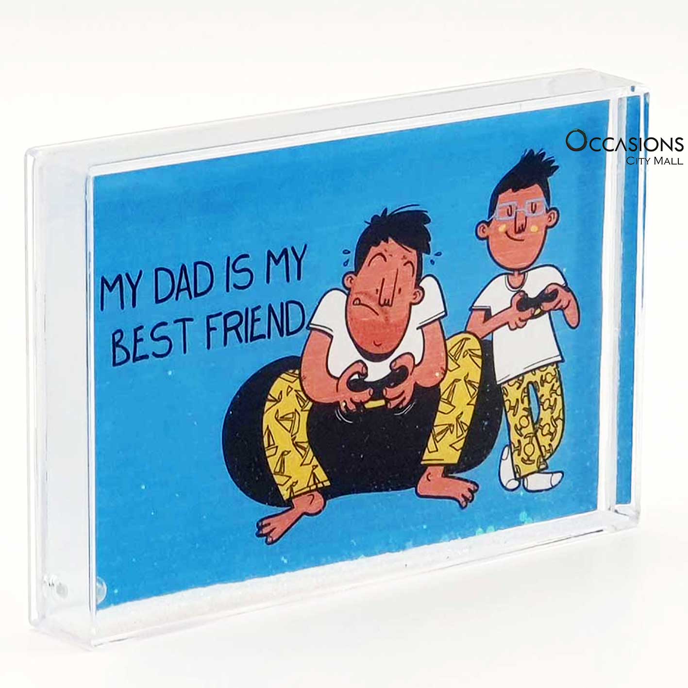 My Dad is My Best Friend - Glitter Frame (15.5x10.5cm)