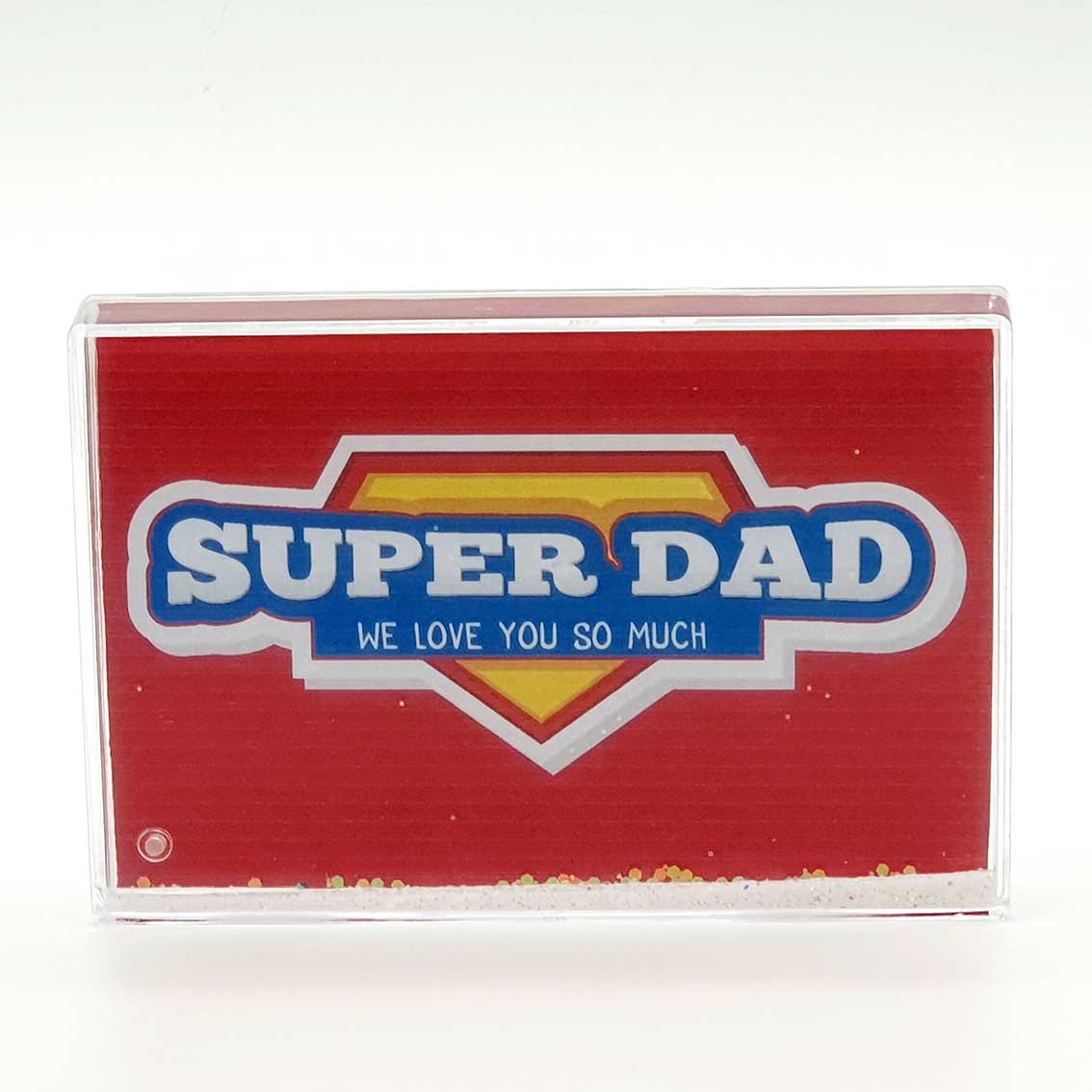 Super Dad Love - Glitter Frame (15.5x10.5cm)