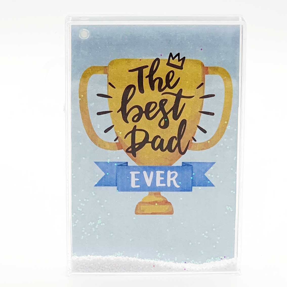 The Best Dad Ever - Glitter Frame (15.5x10.5cm)