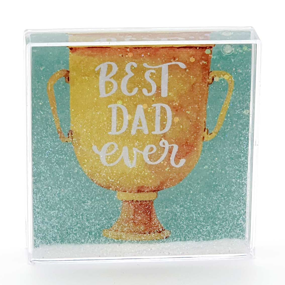 Best Dad Ever - Glitter Frame (10.5x10.5cm)