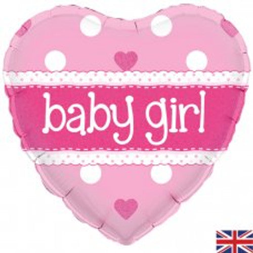 Heart Baby Girl Balloons