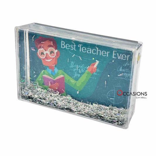 Male Best Teacher Ever Frame (9.5×6 cm)