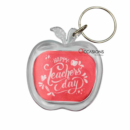 Red Happy Teachers Day Key Chain