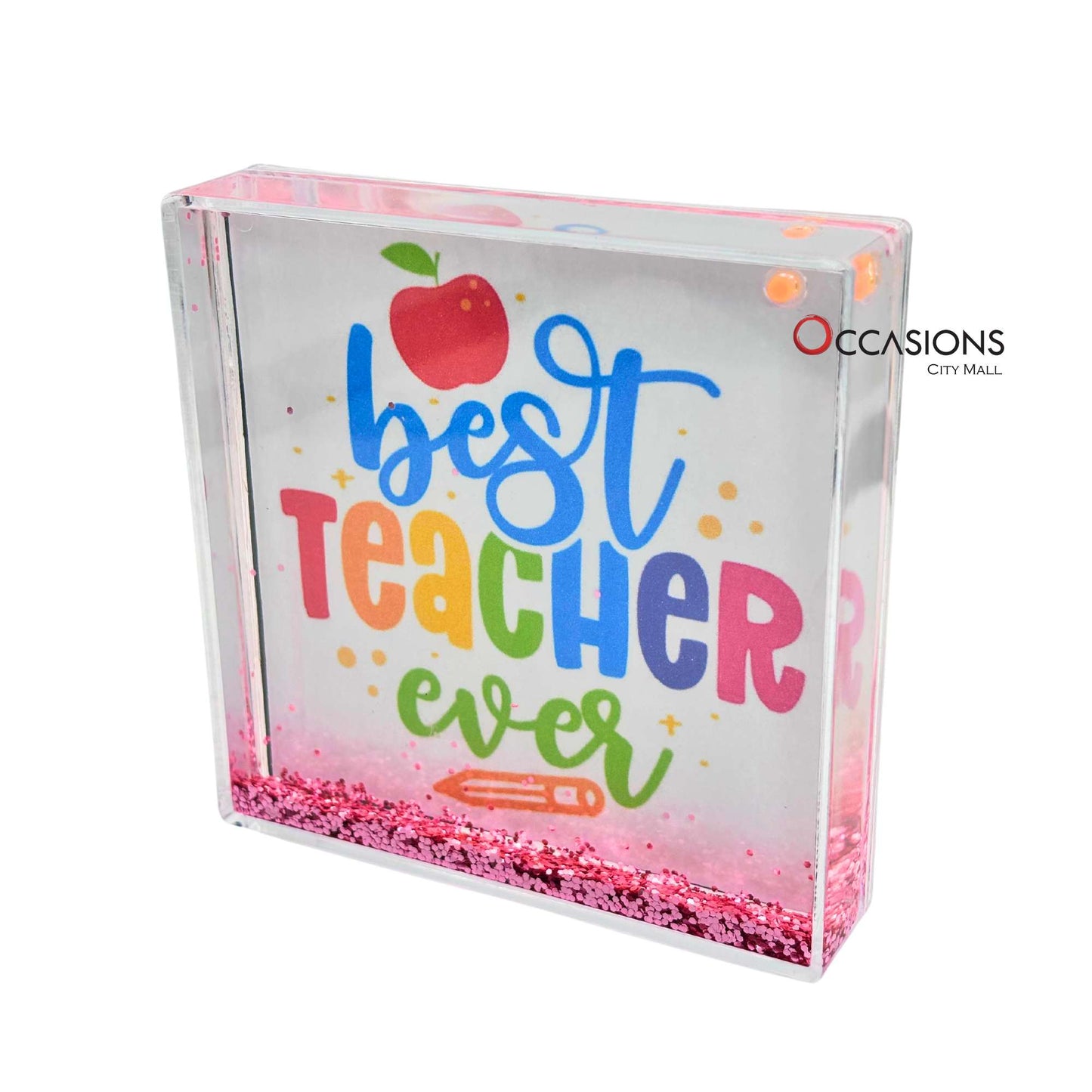 Best Teacher Ever Apple Frame (10.5×10.5 cm)