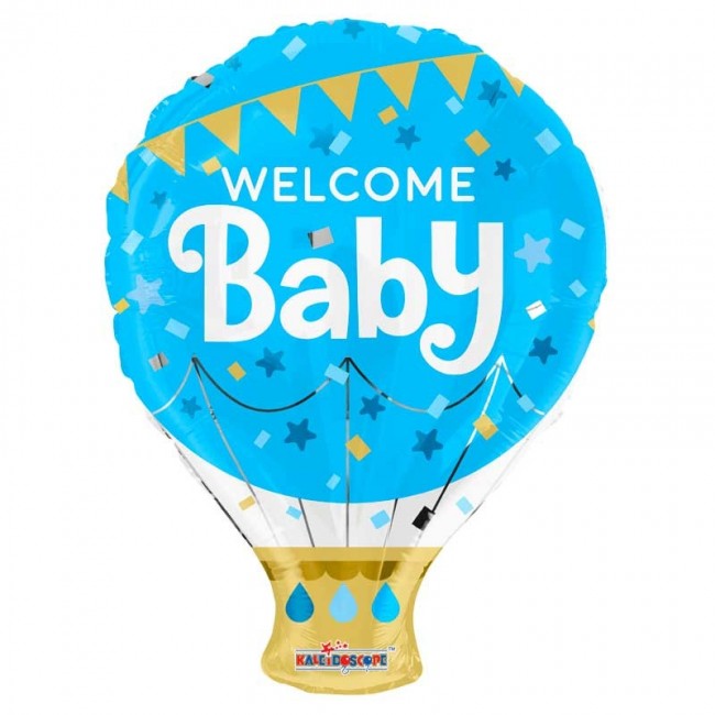 Welcome-Baby-Blue-Shape-Balloon-online-gifts-shop-delivery-amman-jordan 