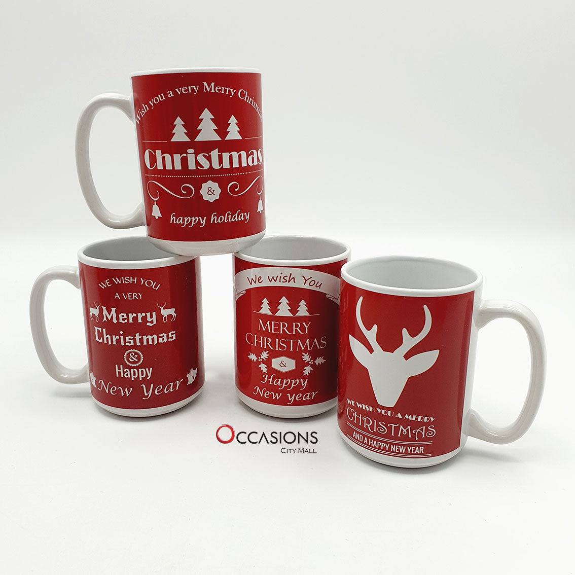 Merry Christmas Reindeers Mug