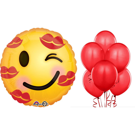 Kisses Emoji Balloon Bundle