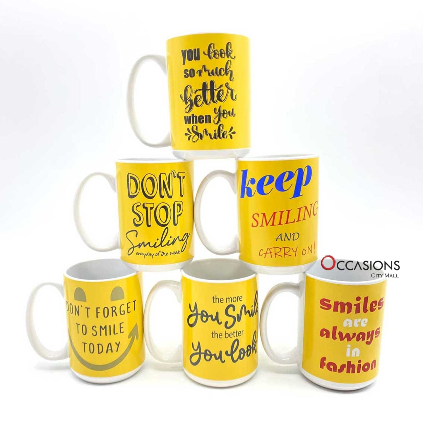 Dont stop smiling mug