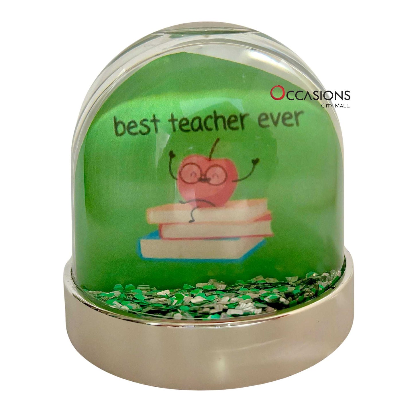 Best Teacher Ever Apple Globe