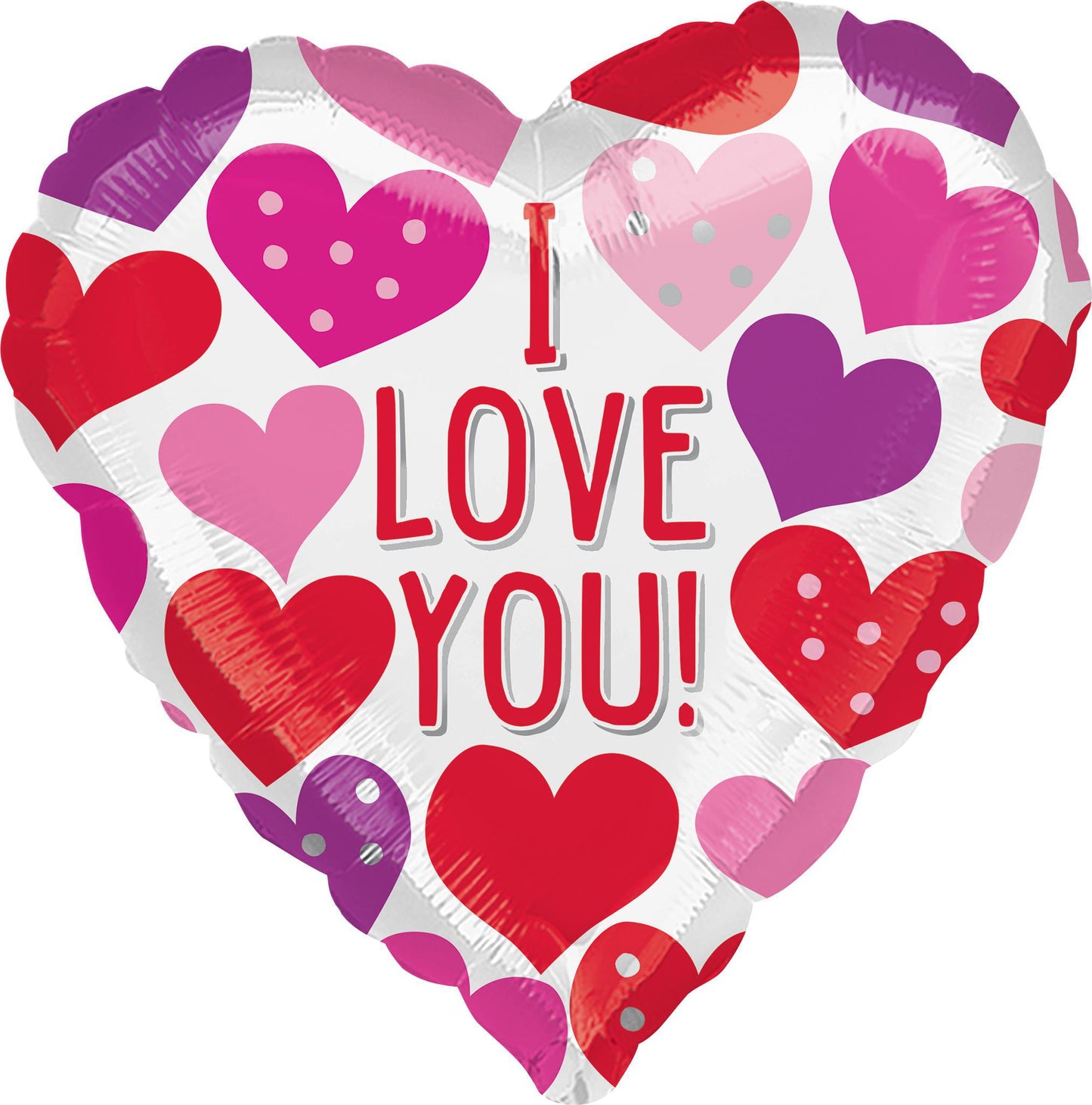 Love you Heart Balloons - gift-on-line